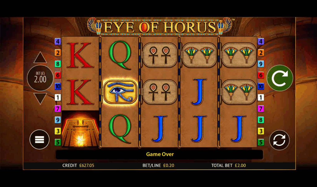 Eye of Horus Power Spins Demo